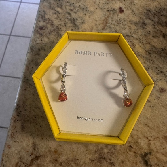 Bomb Party Earrings RBP3706 Jasmine’s Jewels Watermelon Tourmaline - Picture 2 of 3